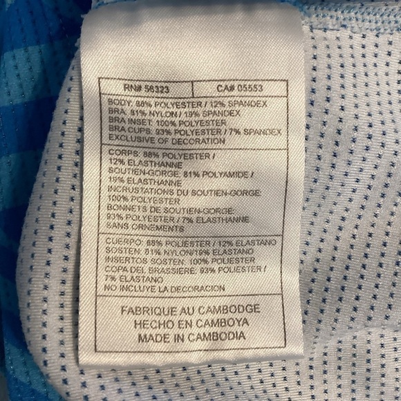 Nike Racerback Tank Top Size S Blue Fiited - Picture 7 of 7